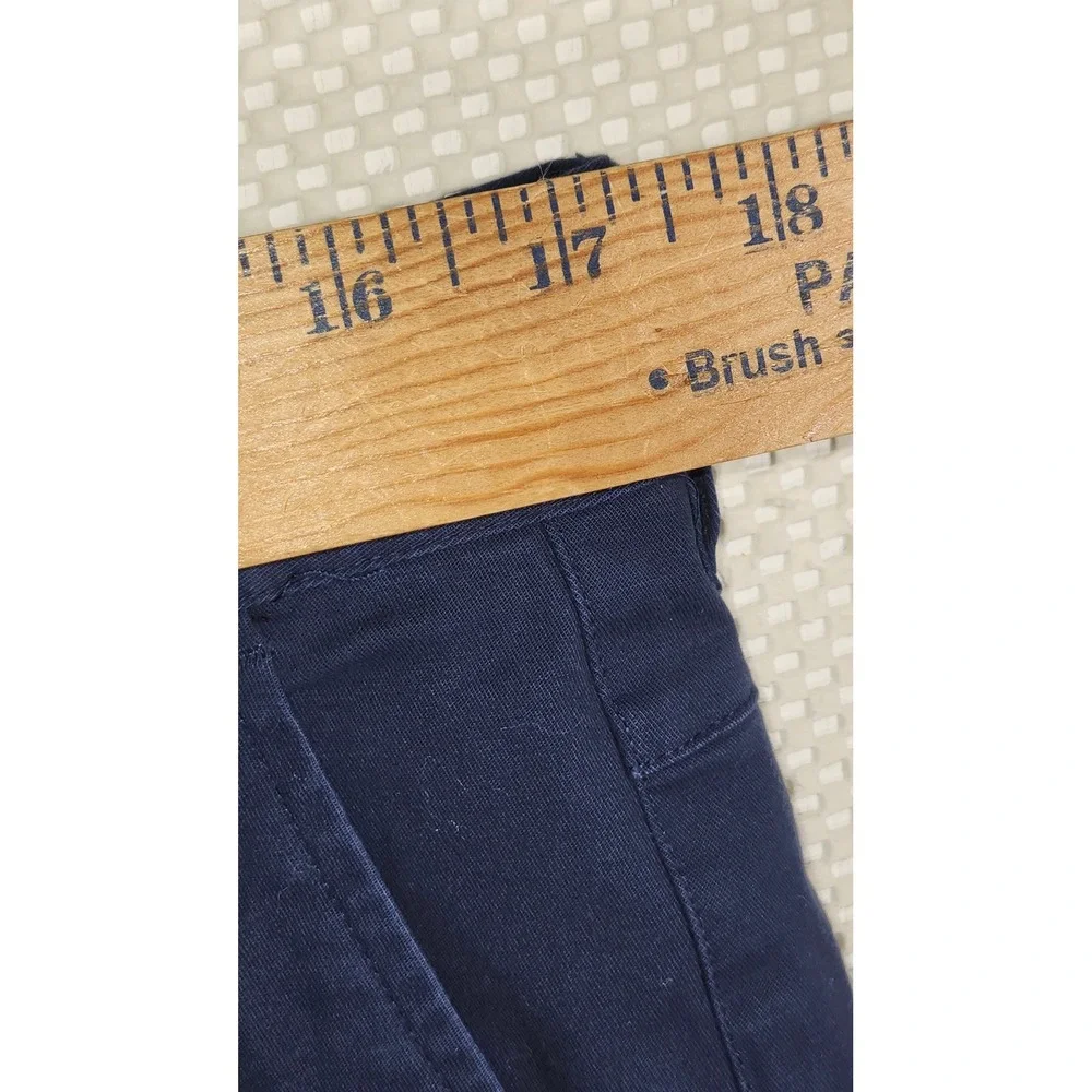 GRAHAM LUXE Navy Blue Chino Stretch Pants Mens Size‎ 36 x 32 Flat Front